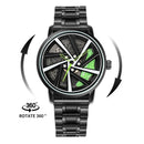 Men’s Luxury Car Wheel Watch – Stainless Steel Quartz