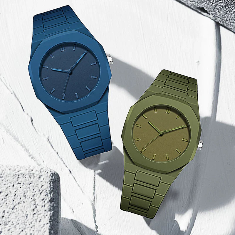Casual Waterproof Watch – Simple Silicone Design for Daily Use