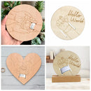 Wooden Baby Keepsake Sign – Engraved Newborn Gift for Parents