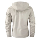 Chaqueta de invierno impermeable para hombre con capucha y forro cálido