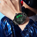 Men’s Luxury Car Wheel Watch – Stainless Steel Quartz